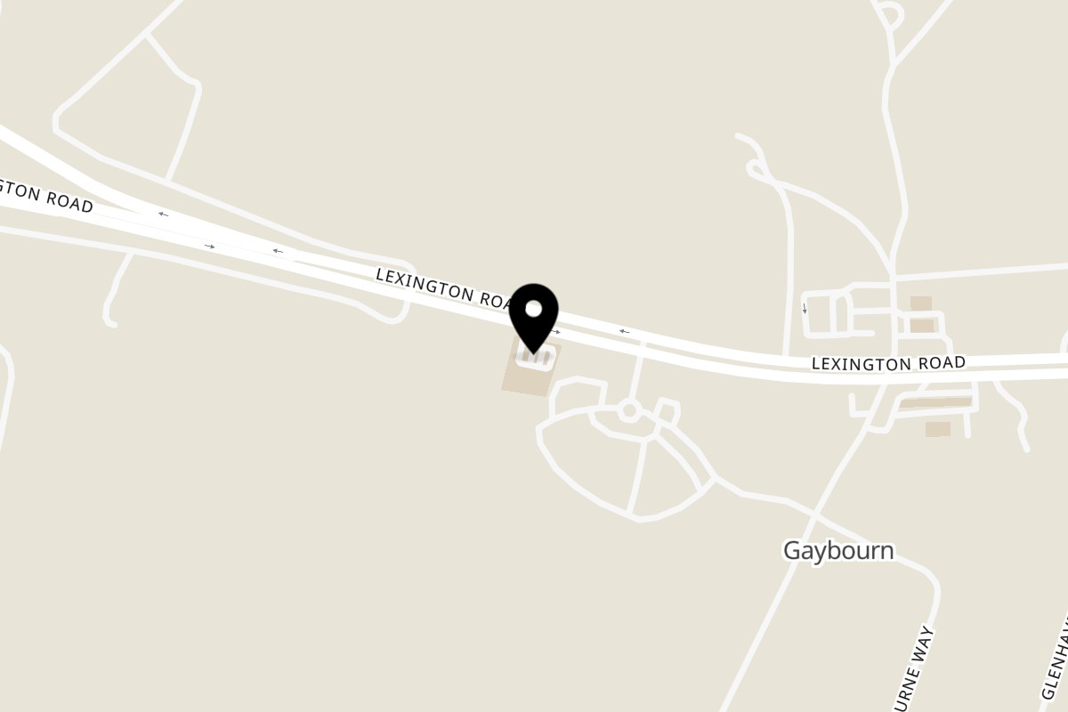 Map showing the location of Doughdaddy's Doughnuts Inc on 3325 Lexington Rd in Versailles